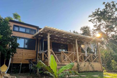 / beachside Cedar house